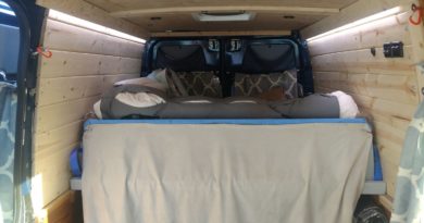 Sprinter Adventure Van – New Ceiling and Wall Panel Installation (+ lighting) Sprinter Adventure Van – New Ceiling and Wall Panel Installation (+ lighting)