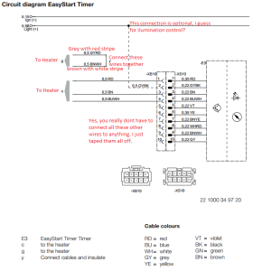 espar - easy start wiring annotation