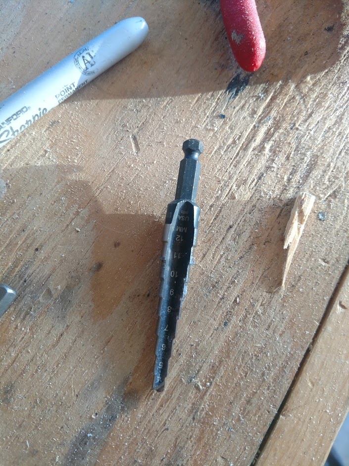 Metric step drill bit