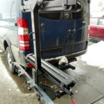 vertical ski rack