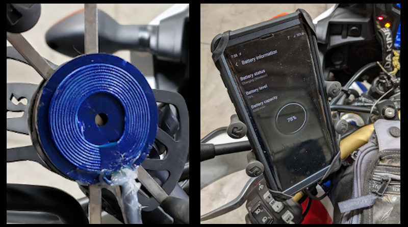 Wireless Phone Charging Motorcycle Mount | Points Unknown
