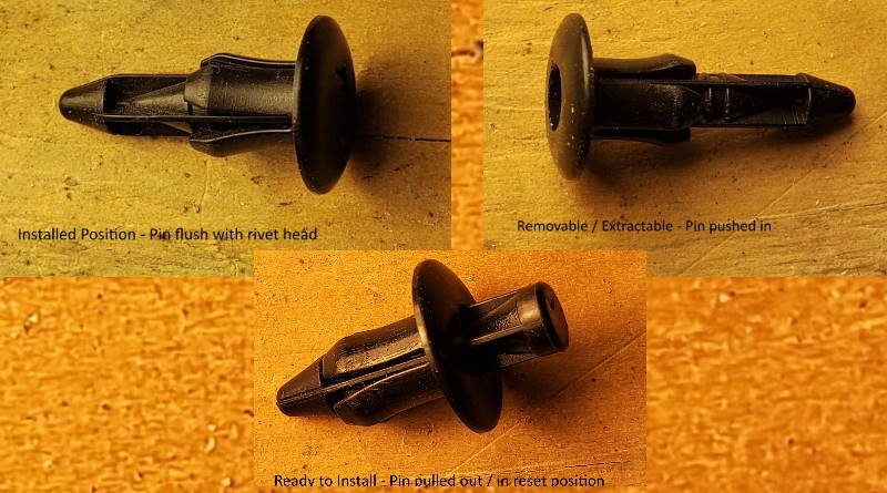 Points Unknown - Push Rivets / Pins / Clips - Installation and Removal