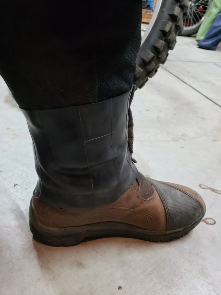 Motorcycle Boot Gaiters / Moto Pant Cuff Protector Points Unknown