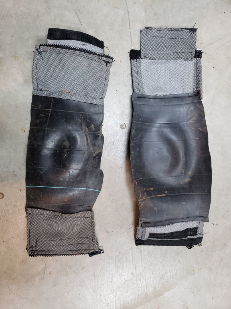 Motorcycle Boot Gaiters / Moto Pant Cuff Protector Points Unknown