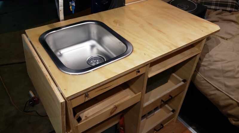 Points Unknown - Simple Sprinter Camper Van Modular Kitchen Setup