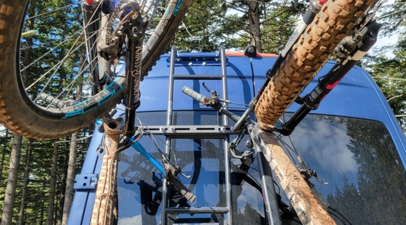 Points Unknown: Ladder mounted bike rack